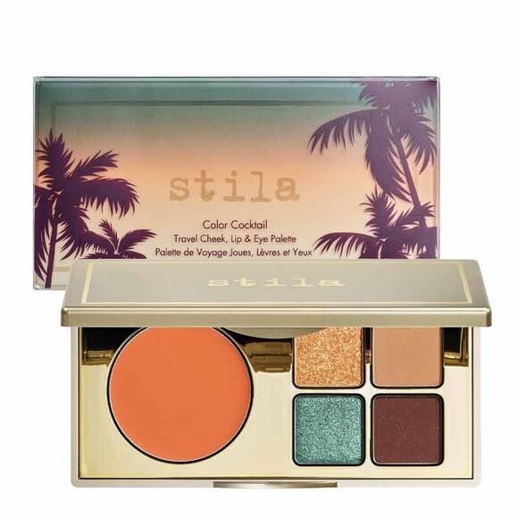 New Stila Color Cocktail Travel Cheek, Lip & Eye Palette Cosmetic Makeup - Picture 1 of 7